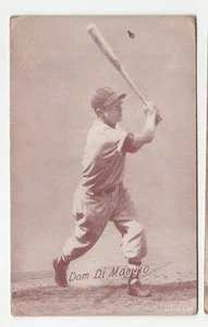 BASEBALL Vintage DOM DIMAGGIO Arcade Exhibit Card Boston Red Sox B&W - Picture 1 of 2