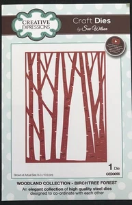 Birch Trees Forest Woodland Collection Creative Expression Sue Wilson craft die - Picture 1 of 6