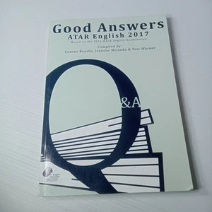 Good Answers English ATAR 2017 | WA Year 12 Exam Guide | ATAR Study Book VGC - Picture 1 of 6
