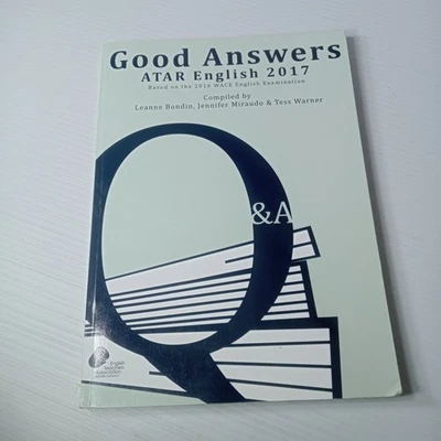 Good Answers English ATAR 2017 | WA Year 12 Exam Guide | ATAR Study Book VGC - image 1 of 4