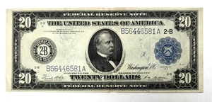 1914 $20 Federal Reserve Note - Picture 1 of 2