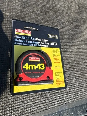 Sears Craftsman NOS PROFESSIONAL 4M 13ft Locking Tape Measure 92247 Canada Exclu - Image 1 of 4