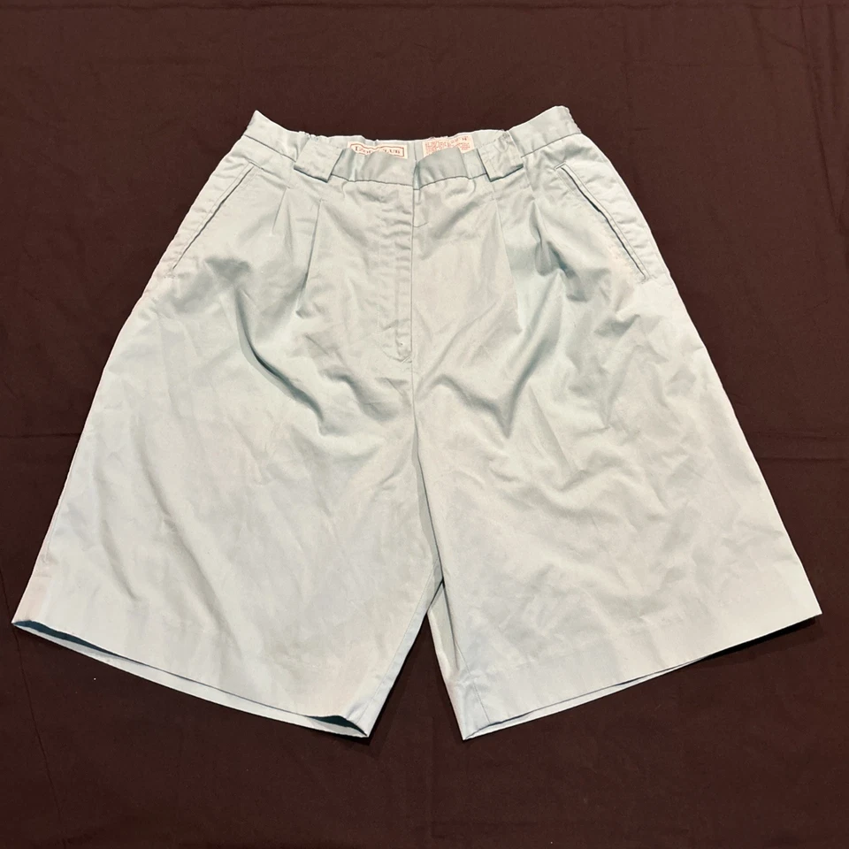 Pantalones Cortos De Colección Izod Para Mujer 14 Ligeros Preppy Verano Plisados Como Nuevos A27 Foto 1 de 4