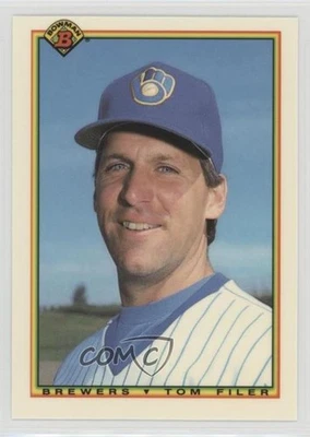 1990 Bowman Factory Set Collector's Edition (Tiffany) Tom Filer #385 - Image 1 of 2