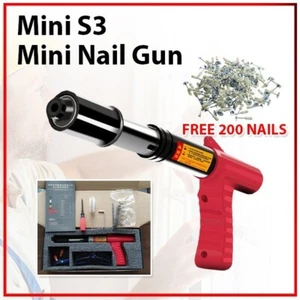Mini-S3 Mini Nail Gun Slag Discharge Silencer Wall Rivet Tool (FREE 200 Nails) - Picture 1 of 11