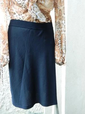 Ann Demeulemeester Skirt Seam Black Wool Blend 40 NWT $675 40 - Image 1 of 4