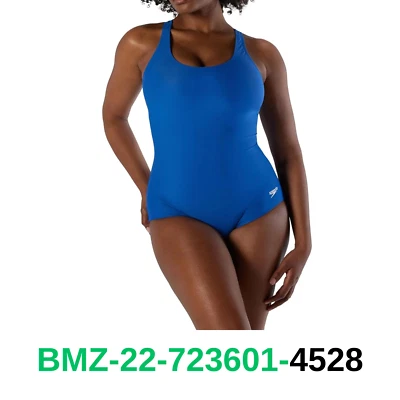 Traje de baño Speedo estándar para mujer de una pieza PowerFlex Ultraback sólido, 8 Foto 1 de 4