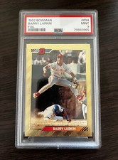 1992 Bowman Barry Larkin Gold Foil SP Card #694, Cincinnati Reds Gold Glover HOF