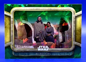 2024 Topps Chrome Sapphire Star Wars #41 Anakin's Gifts Green Refractor /99 - Picture 1 of 12