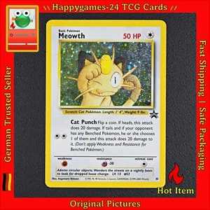 Meowth - Pokemon Card TCG Rare Holo GB Black Star Promo 10 /Y66 - Picture 1 of 16
