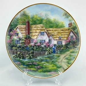 Franklin Mint Heirloom Sunlit Cottage Forest Scene Plate Dish by Violet Schwenig - Picture 1 of 10