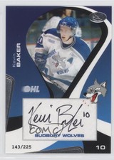 2005-06 Extreme Sudbury Wolves Signatures /225 Kevin Baker #9 Auto
