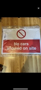Wikingerschild ""Keine Autos bauseits erlaubt"" 3mm Aluverbundwerkstoff - Bild 1 von 1
