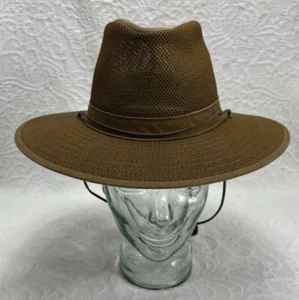 Henschel Hat Co. Medium Brown Mesh Panama Hat - Picture 1 of 8