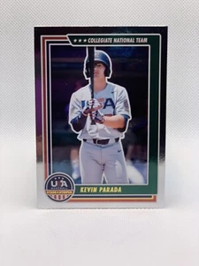2022 Panini USA Stars & Stripes Kevin Parada #25 1st Rd 11th Mets COLLEGIATE - Picture 1 of 2