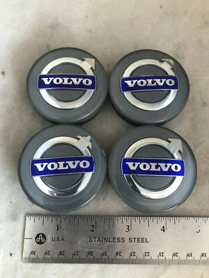 SET of 4 Volvo V90 S40 S60 S80 XC60 XC70 Wheel Center Hub Cover Cap OE 30666913 - Image 1 of 4