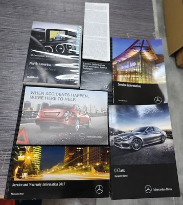 Mercedes Benz C300 2017 fabricante original manual del propietario guía del operador libro manual con estuche Foto 1 de 4