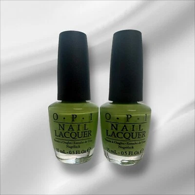 2x Esmalte de uñas OPI NL N34 ¡ESTÁS TAN FUERA DE LIMA! - Verde lima brillante 0,5 oz cada uno Foto 1 de 2
