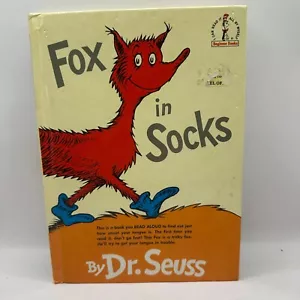 Fox In Socks By Dr. Seuss Hardcover Childrens Book - Foto 1 di 5