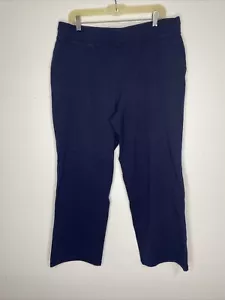 Talbots Damen Hose Gr. 2X P dunkelblau Strick Stretch Relaxed Pants Gummizug Tasche - Bild 1 von 6
