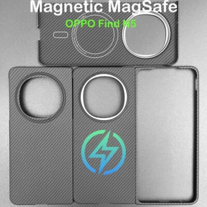 For OPPO Find N5 Magnetic MagSafe Case Aramid Carbon Fiber Ultra-thin Cover - Picture 1 of 68