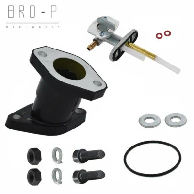 Nueva bota colector de admisión con llave de combustible para Yamaha Big Bear 350 YFM350 1987-1998 Foto 1 de 4