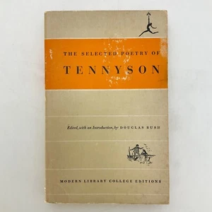 The Selected Poetry of Tennyson Modern Library Douglas Bush Softcover Book 1951 - Imagen 1 de 20