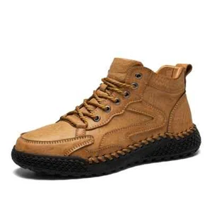 Zapatos de senderismo al aire libre para hombre Botas de nieve al tobillo Felpa Antideslizantes Tenis de caña alta - Imagen 1 de 30