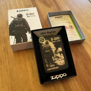 Zippo 46261, 80th Anniversary D-Day Collectible, Numbered to 10000, NEW - Picture 1 of 19