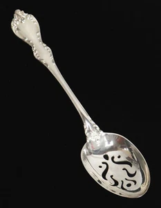 TOWLE DEBUSSY STERLING SILVER 8.75" PIERCED SERVING SPOON - Picture 1 of 3