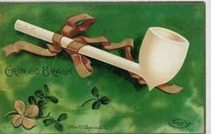 CARTOLINA AUGURALE - PICCOLO FORMATO MOLTO BELLA - VIAGGIATA 1909 - Bild 1 von 2