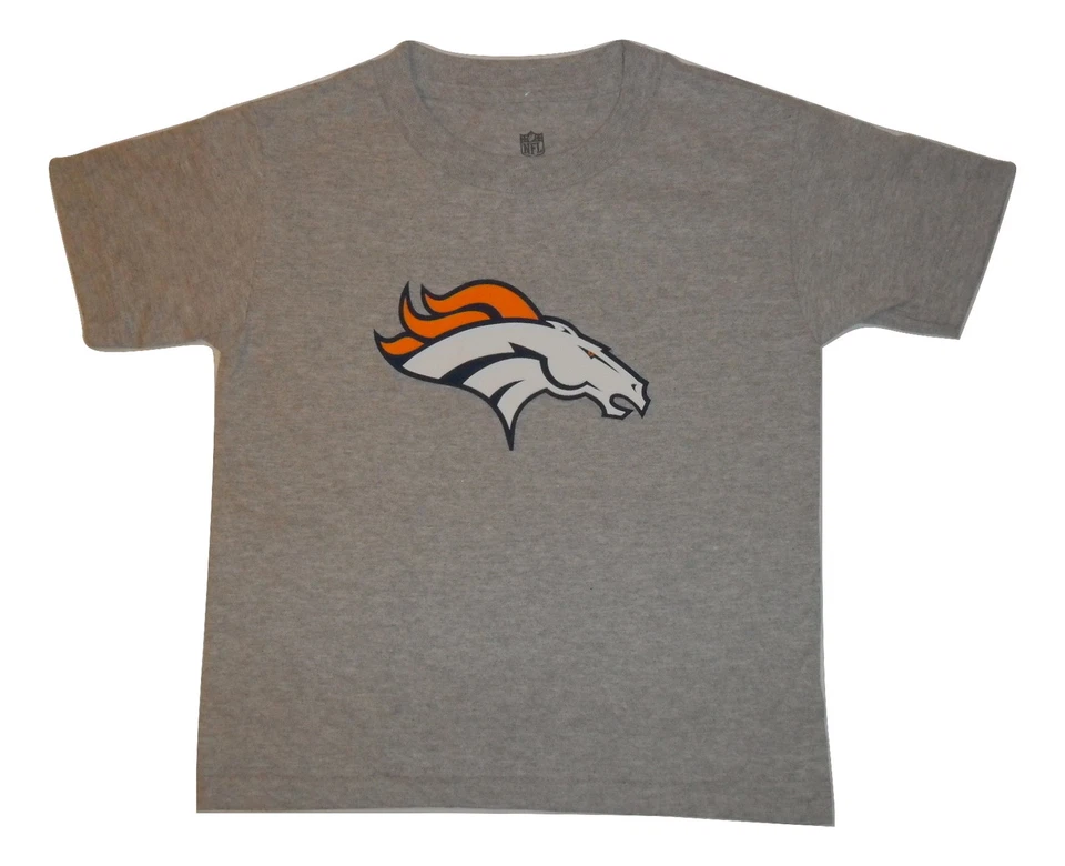 Camiseta de manga corta con logotipo para niños de los Denver Broncos tallas juveniles ropa del equipo de la NFL Foto 1 de 1