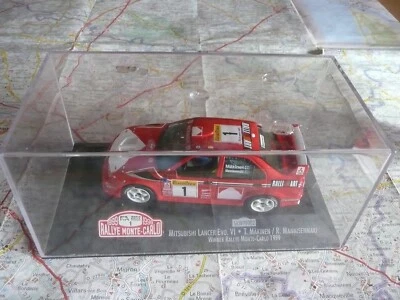 MITSUBISHI Lancer Evo VI n°1 Monté Carlo 1999  Makinen Skid 1/43 en boite - Photo 1/2