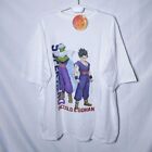 New T-shirt L Dragon Ball Gohan Piccolo Cut and Sew Anime Movie white