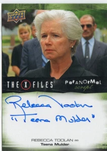 X-Files UFOs and Aliens 2019 INSCRIPTION Auto A-RT Rebecca Toolan as Teena - Picture 1 of 2