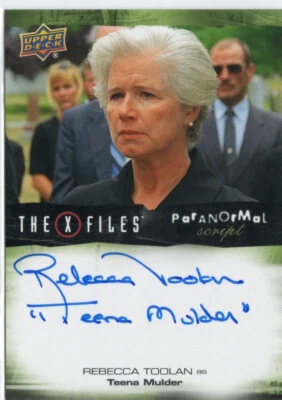 X-Files UFOs and Aliens 2019 INSCRIPTION Auto A-RT Rebecca Toolan as Teena - Image 1 of 2