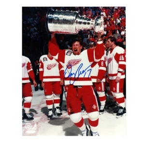 DOUG BROWN Signed Detroit Red Wings 8 x 10 Photo W/ Stanley Cup - 70522 - Picture 1 of 2