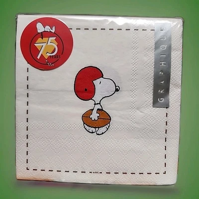 Servilletas de fútbol americano Peanuts Snoopy servilletas de cóctel 40 unidades 2025 Foto 1 de 3