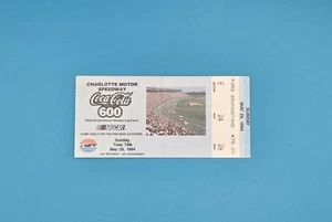 Boleto Coca Cola 600 1994 Jeff Gordon primera victoria boleto vintage NASCAR  - Imagen 1 de 3