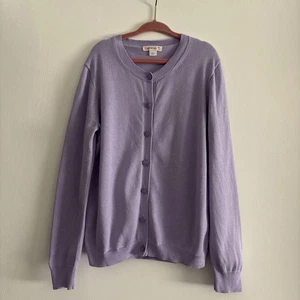 Girls CREWCUTS Cardigan Sweater Purple Sz 10 - Picture 1 of 4