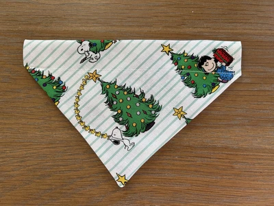 HANDMADE BY ME Over Collar Slide On Pet Dog&Cat Bandana Scarf (S/M/L) The SNOOPY Themel - New