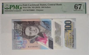 East Caribbean States 100 Dollars ND (2019) Polymer PMG 67 EPQ Pick# 59a Superb - Bild 1 von 2