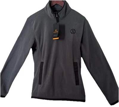 StormTech Fleece 1/4 Zip Pullover Pockets Men’s Size Small Black NEW - Imagem 1 de 4