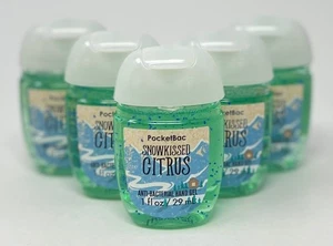 5 BATH & BODY WORKS SNOWKISSED CITRUS POCKETBAC ANTIBAKTERIELLES HANDGEL DESINFIZIEREN - Bild 1 von 4