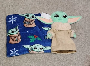Manta Yoda y Peluche 2 piezas GRANDE 56"X46" Amigo Navidad Star Wars Regalo Vellón - Imagen 1 de 10