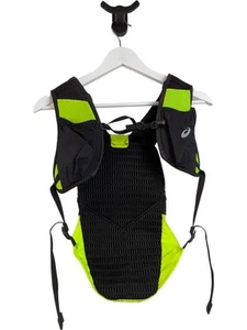 Asics Running Hydration Vest Black Neon Reflective Mesh One Size - Picture 1 of 5