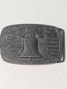 Vintage James Lind 1975 Wyoming Studio Art Works Liberty Bell Belt Buckle - Picture 1 of 16