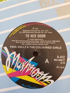 Paul Kelly & the Coloured Girls "To Her Door" 1987 MUSHROOM Oz 7" 45rpm - Picture 1 of 2