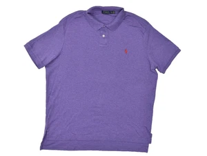 Polo Ralph Lauren Purple Polo Shirt Short Sleeve Cotton Size XXL Pony - Picture 1 of 8
