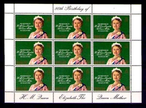 Gibraltar Monarquias 80 Aniversario Reina Madre Hojita año 1980 (V-697) - Bild 1 von 1
